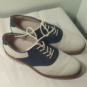 GH Bass Burlington Perforated Saddle Oxford